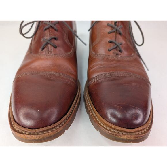 Frye Bal Oxford Lug Sole Cognac Brown Leather Lace Up Size 11D main image 13